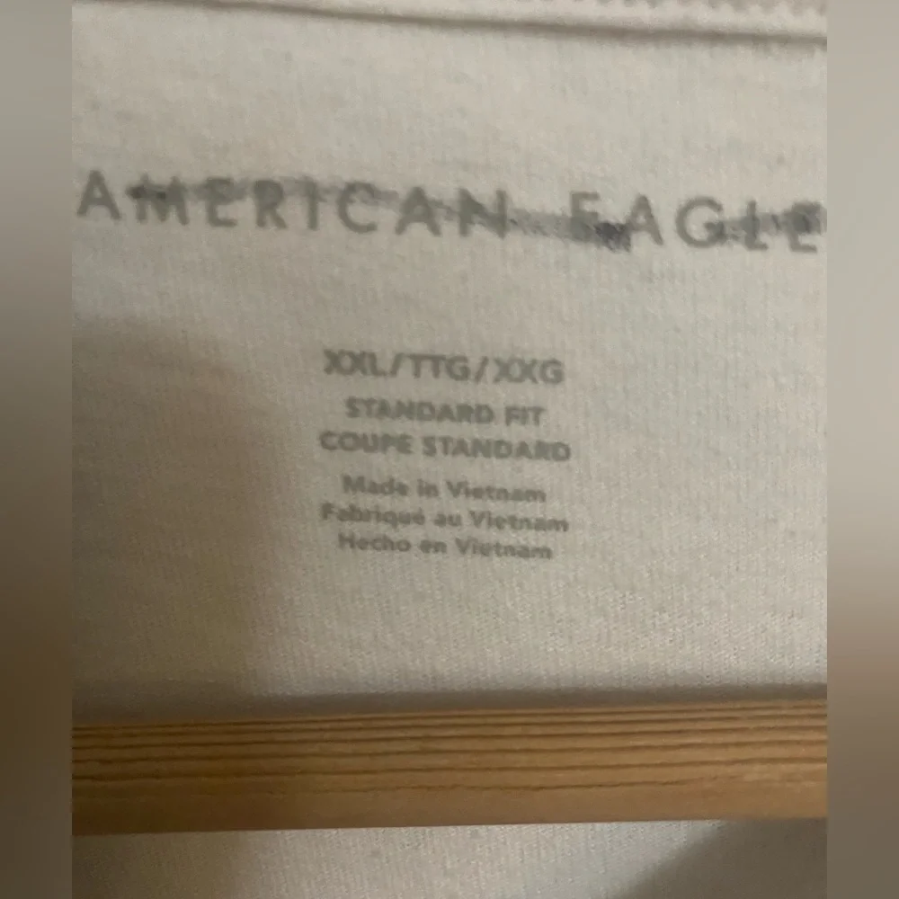American Eagle White Graphic Long sleeve T Shirt. - Picture 3 of 4